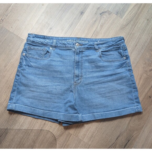 American Eagle Outfitters Pants - American Eagle Size 18 Mom Shorts Cuffed Stretch Denim High Rise Boho Festival